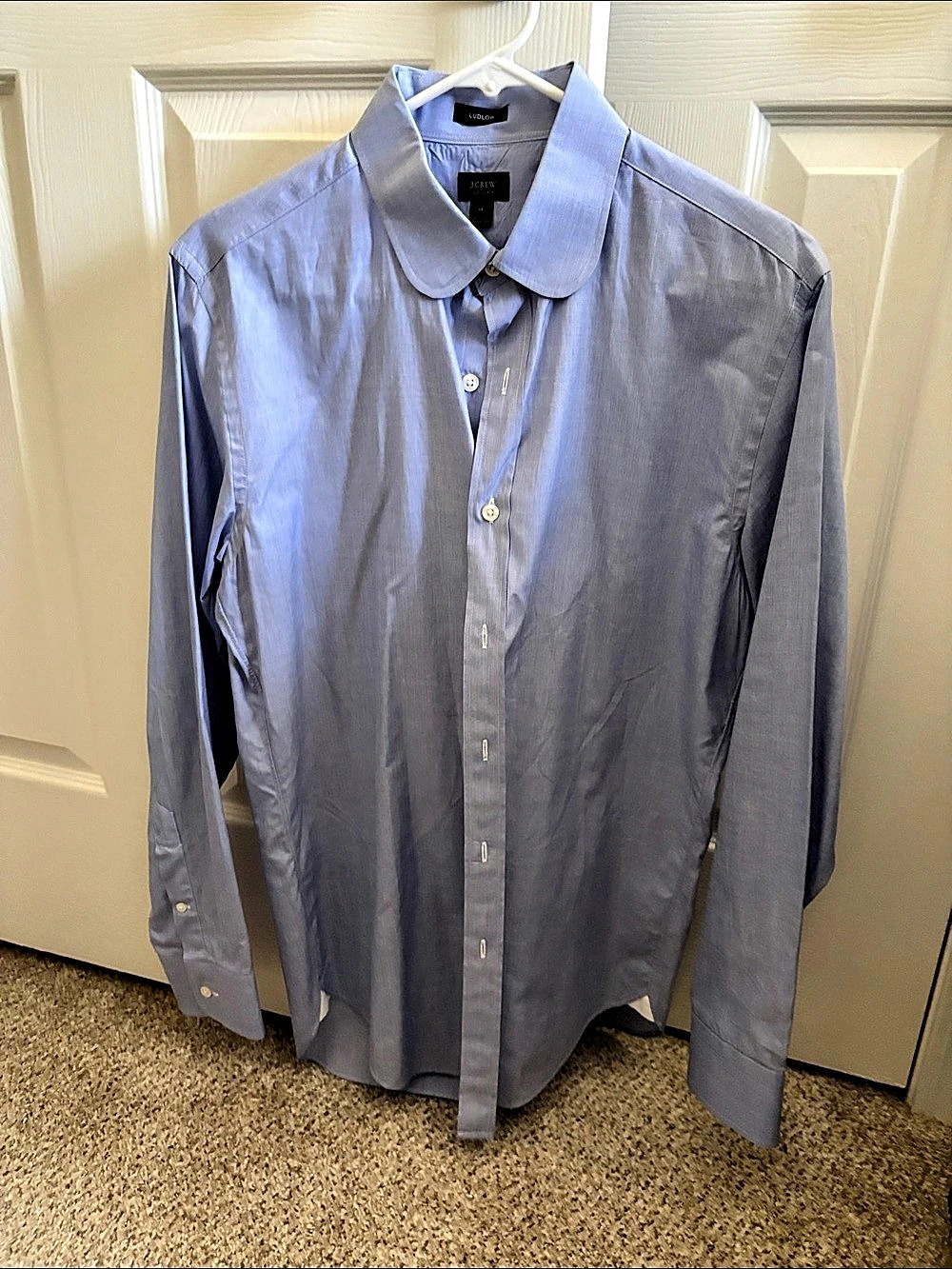 New Without Tags - J.Crew Ludlow 120s 2-ply Dress Shirt Blue Size Medium